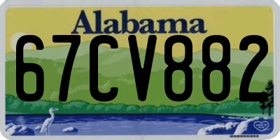 AL license plate 67CV882