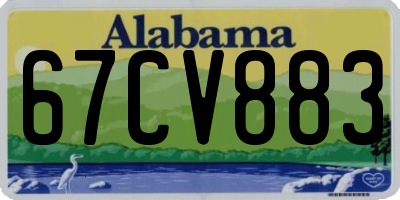 AL license plate 67CV883