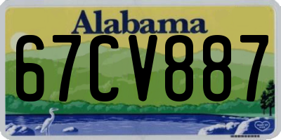 AL license plate 67CV887