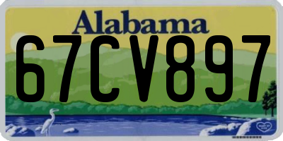 AL license plate 67CV897