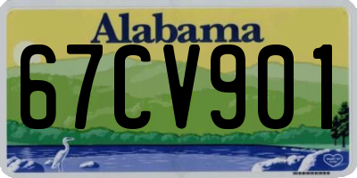 AL license plate 67CV901