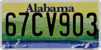 AL license plate 67CV903