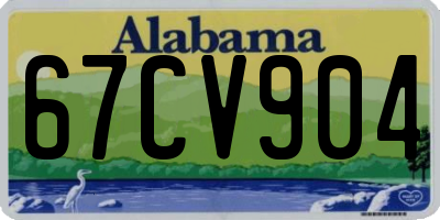 AL license plate 67CV904
