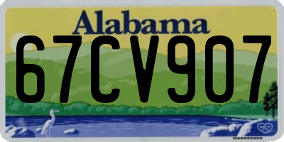 AL license plate 67CV907