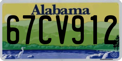 AL license plate 67CV912