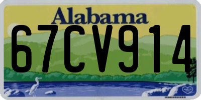 AL license plate 67CV914