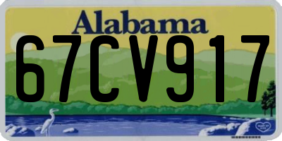 AL license plate 67CV917