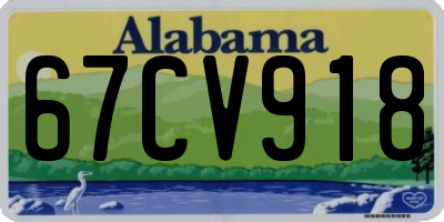 AL license plate 67CV918