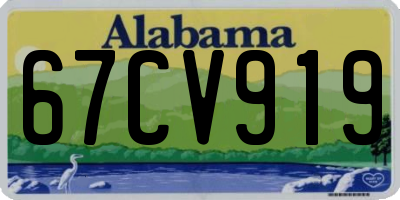 AL license plate 67CV919