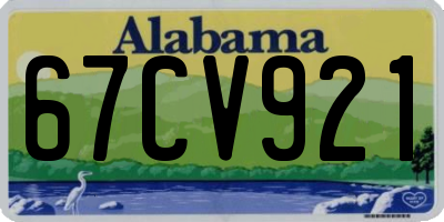AL license plate 67CV921