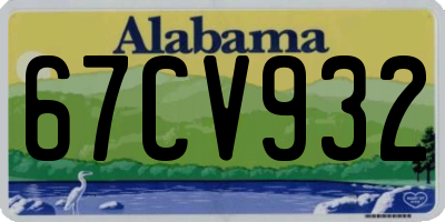 AL license plate 67CV932