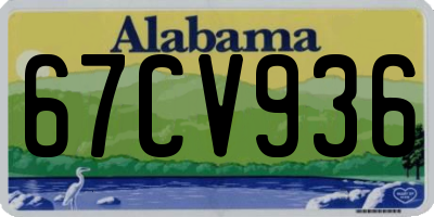 AL license plate 67CV936