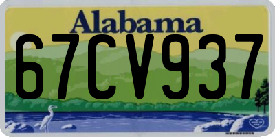 AL license plate 67CV937