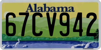 AL license plate 67CV942