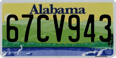 AL license plate 67CV943