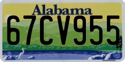 AL license plate 67CV955