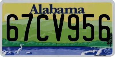AL license plate 67CV956