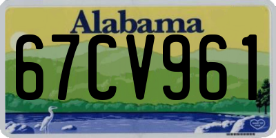AL license plate 67CV961
