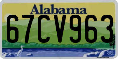 AL license plate 67CV963