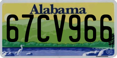 AL license plate 67CV966