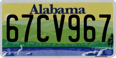 AL license plate 67CV967