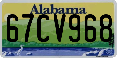 AL license plate 67CV968