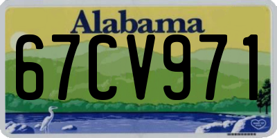 AL license plate 67CV971