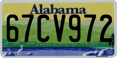 AL license plate 67CV972