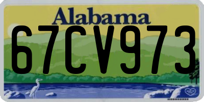AL license plate 67CV973