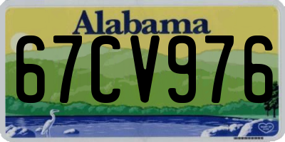 AL license plate 67CV976