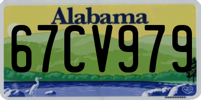 AL license plate 67CV979