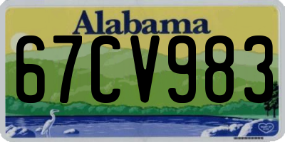 AL license plate 67CV983