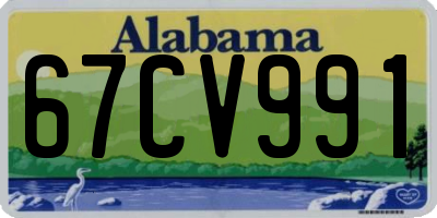 AL license plate 67CV991
