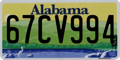 AL license plate 67CV994