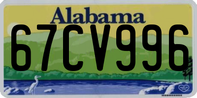 AL license plate 67CV996