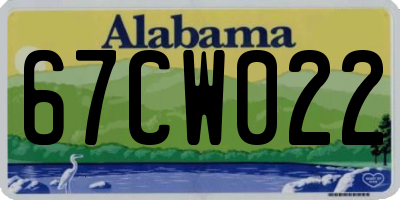AL license plate 67CW022