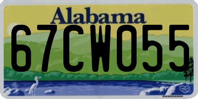 AL license plate 67CW055