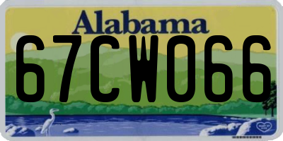 AL license plate 67CW066