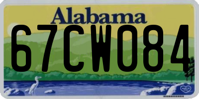 AL license plate 67CW084