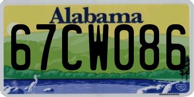 AL license plate 67CW086
