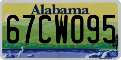 AL license plate 67CW095