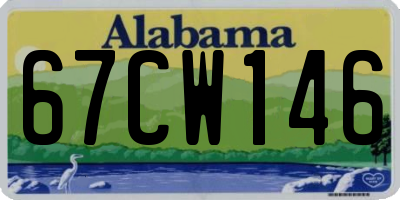 AL license plate 67CW146