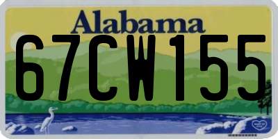AL license plate 67CW155