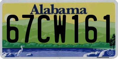 AL license plate 67CW161