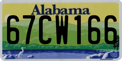 AL license plate 67CW166