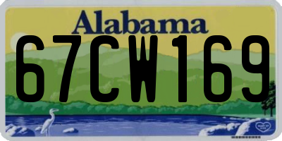 AL license plate 67CW169