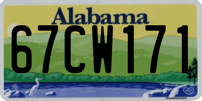 AL license plate 67CW171