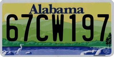 AL license plate 67CW197