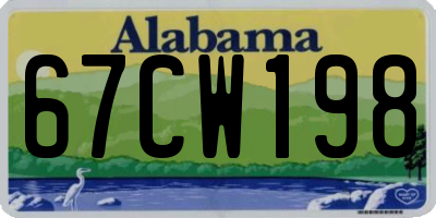 AL license plate 67CW198