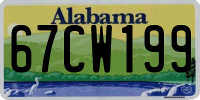 AL license plate 67CW199